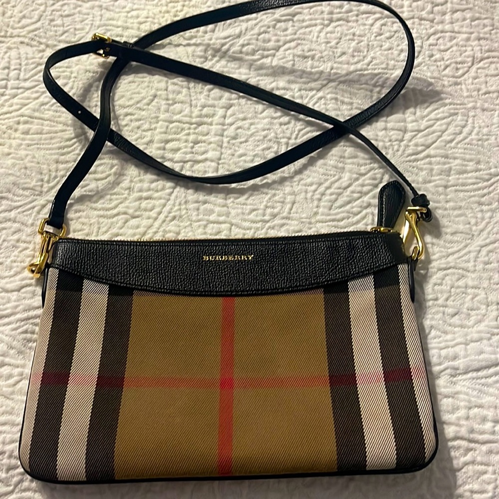 Burberry Crossbody Bag in Black, Brown, and Red